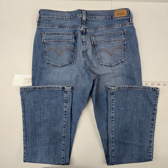 Levi's 515 bootcut jeans blue denim womens size 6m light wash 5101 - Picture 3 of 12